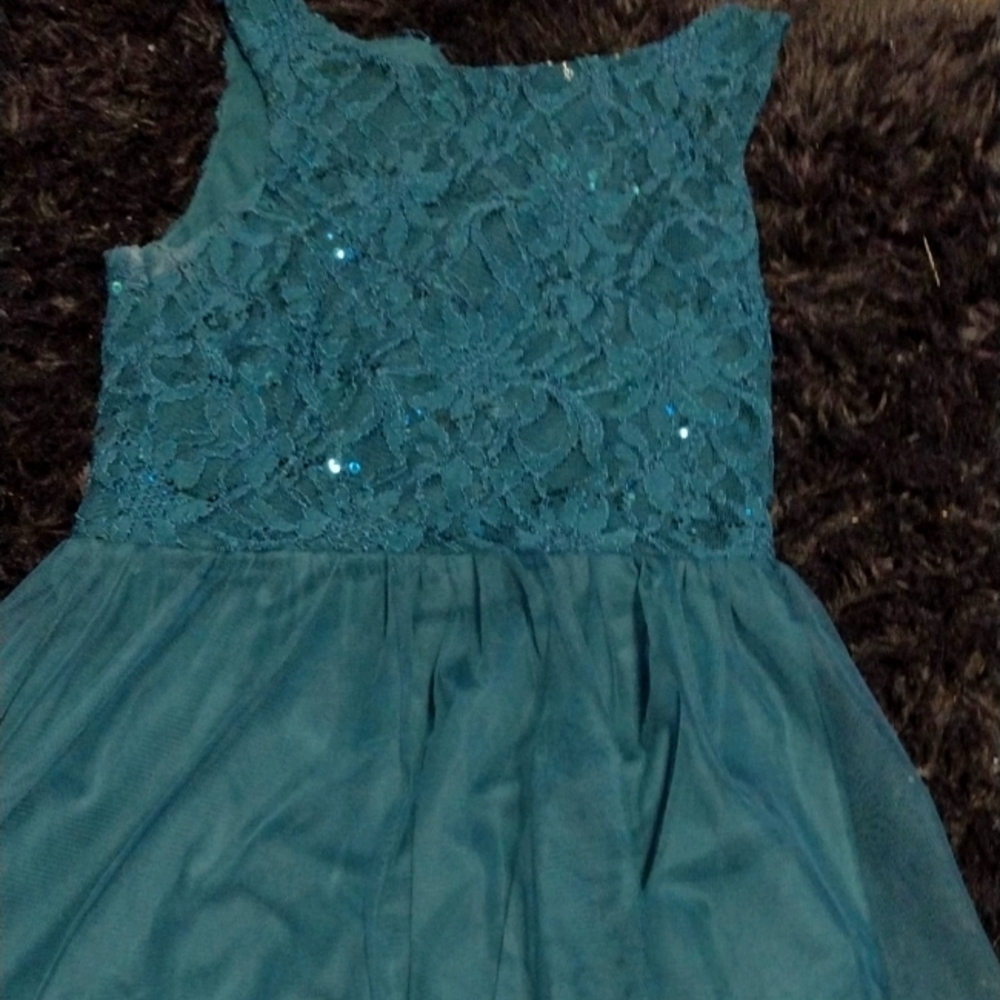 Green homecoming dress